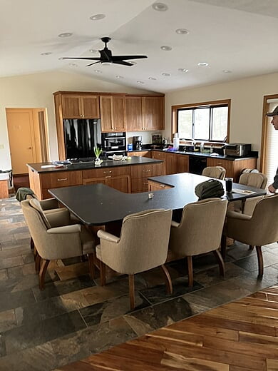 Lodge Kitchen and Dining Area