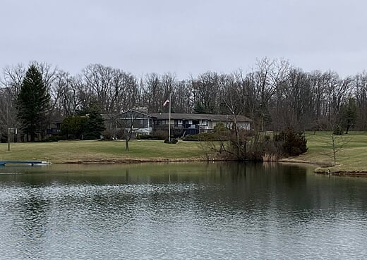 Lodge and Pond